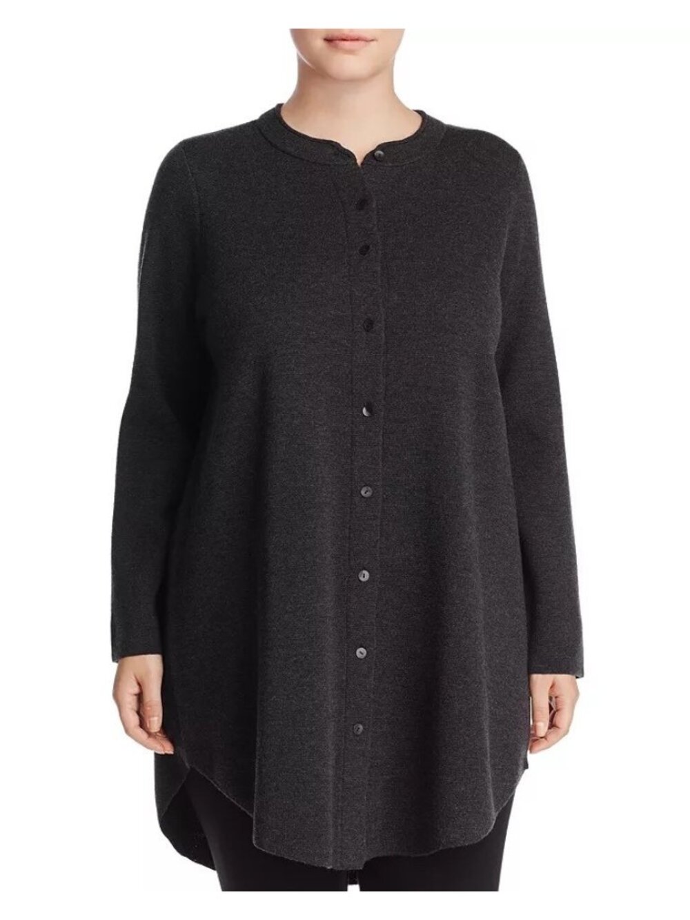 Eileen Fisher Merino Wool Long Cardigan Sweater